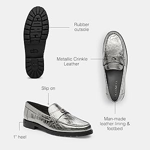 Amazon.com | COACH CX011 ANT 5 B Jocelyn CRNKL MET LFR Anthracite